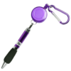 Fashion accessory - 3-in-1 Handy Retractable Badge Reel Pen & Belt Clip Keychain & Carabiner