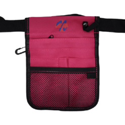 nursing pouch with hot pink stitching