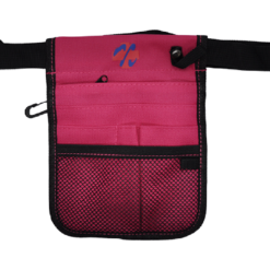 nursing pouch with hot pink stitching
