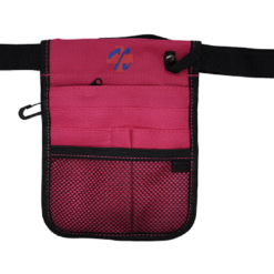 nursing pouch with hot pink stitching